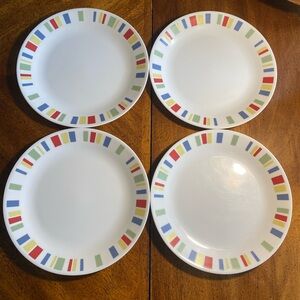 4 Corelle Memphis 10.25” Dinner Plates